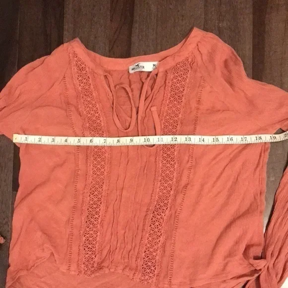 Hollister‎ Long Sleeve Gauze Top M EUC - Picture 7 of 7